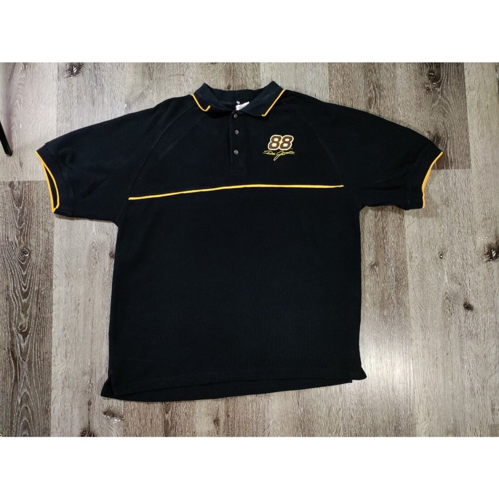 Vintage NASCAR Dale Jarrett Polo Shirt XL Heavy Knit